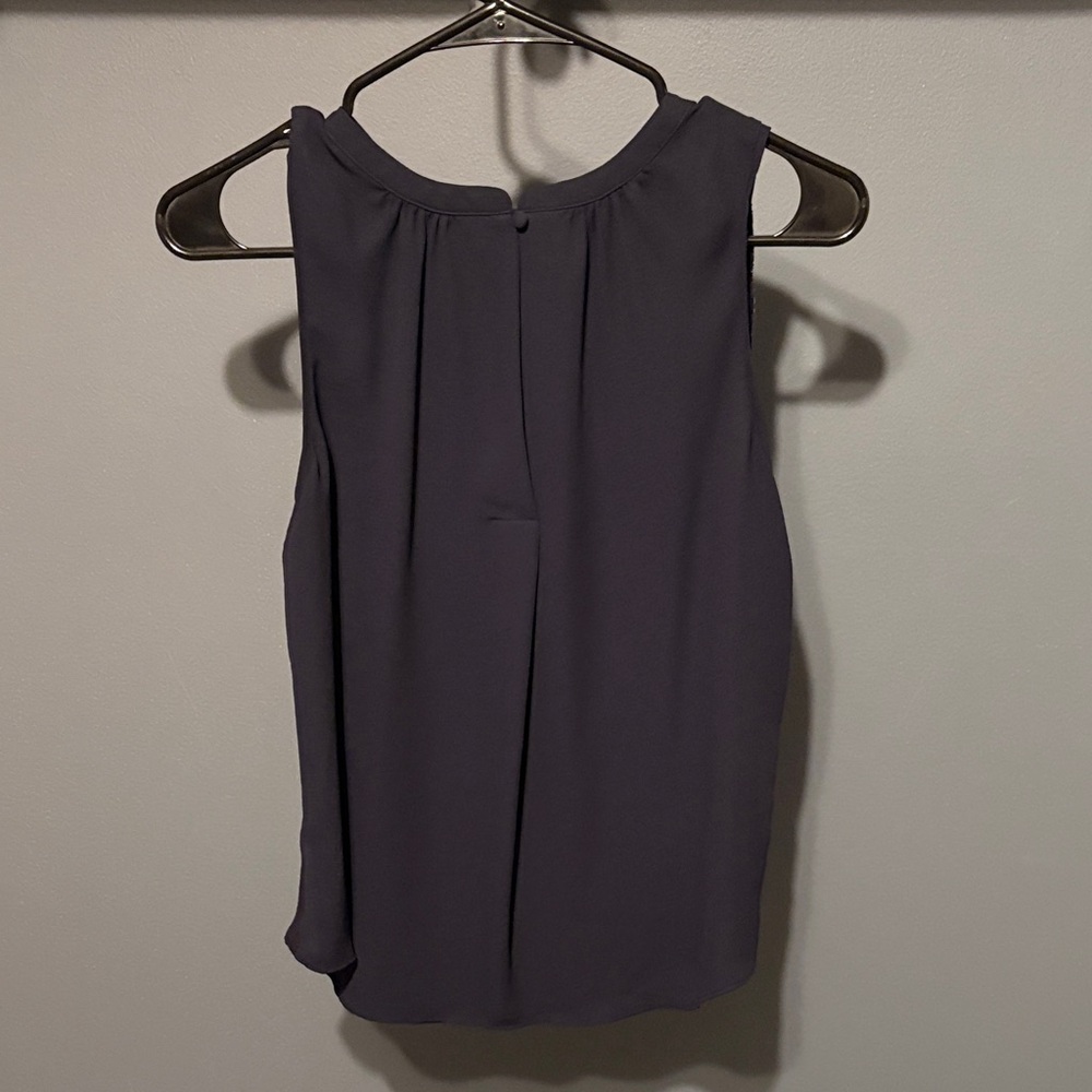 LOFT Sleeveless Dark Blue Blouse